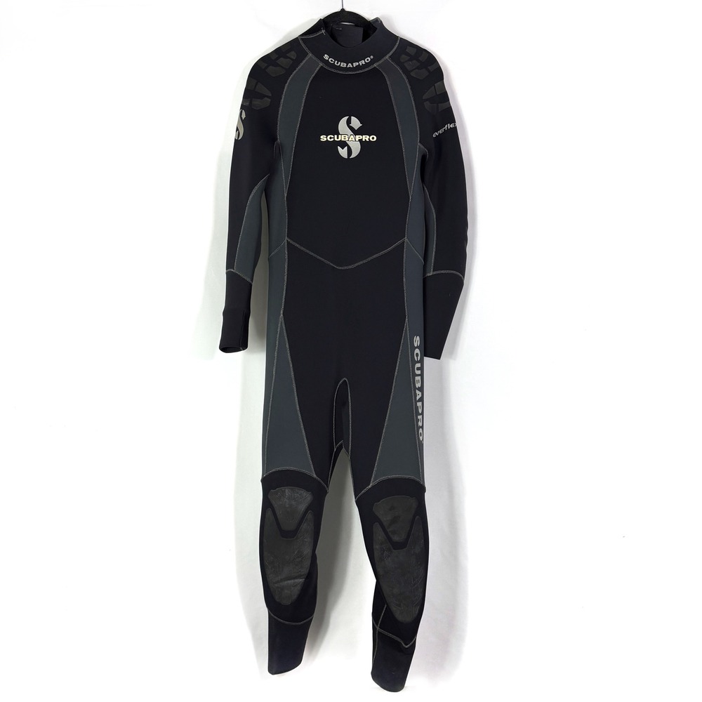 Scubapro Everflex 3/2 Wetsuit Diving Black Grey Front Zip Mens Sz XL